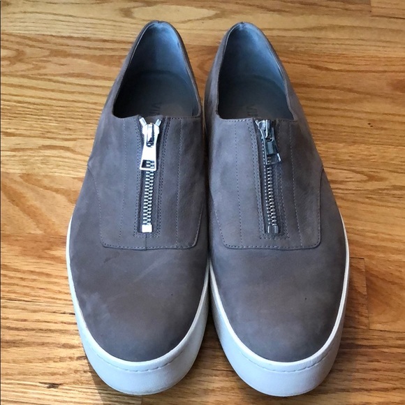 Vince Shoes - Vince Warner platform zippered sneaker Limestone